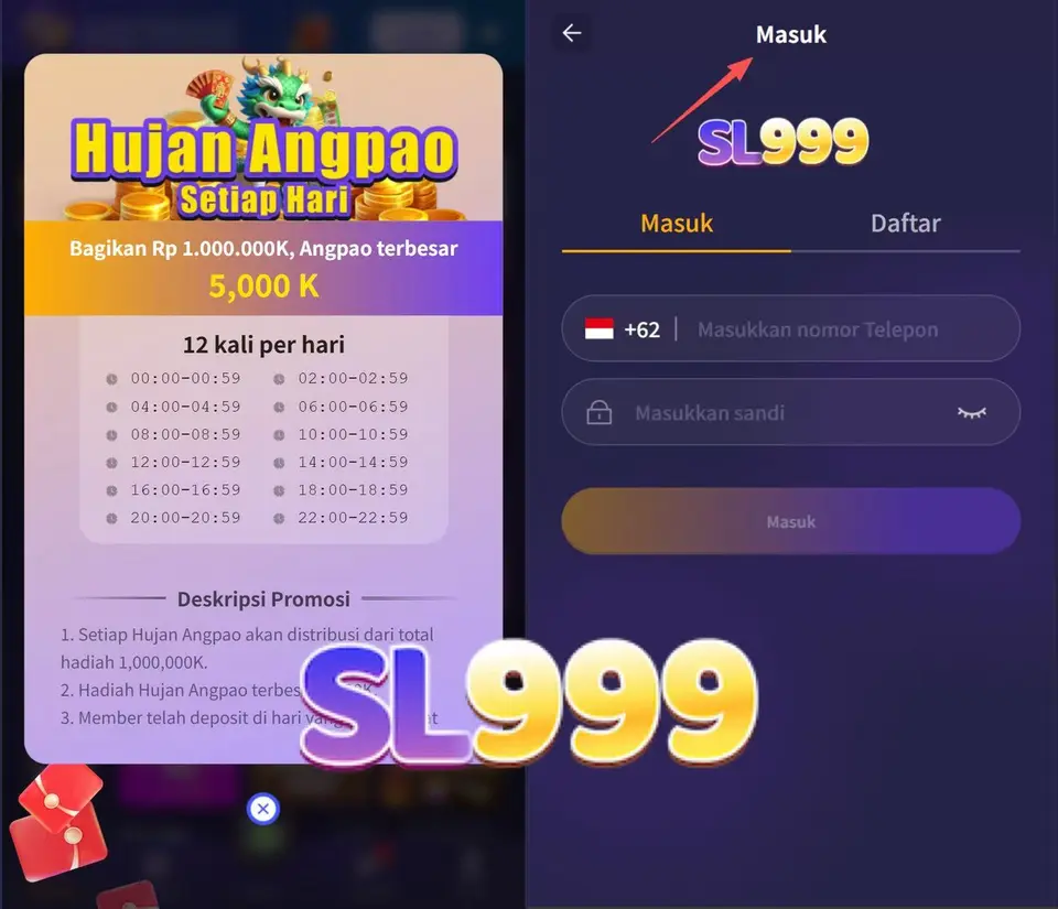 sl999 Tangkapan Layar - Resmi